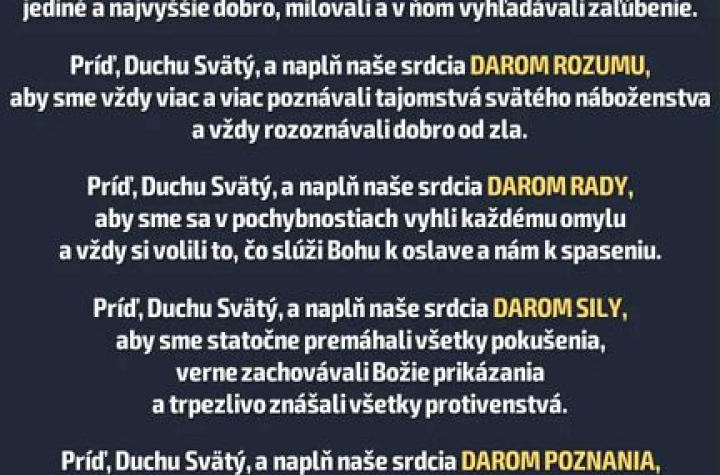 Sviatosť birmovania 09/2025